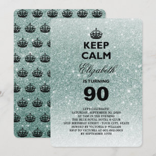 Invitation Parties scintillant calme Jalon Anniversaire Invit