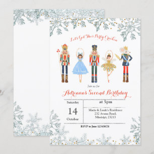 Invitation Parties scintillant de ballet Casse-noisette Invit