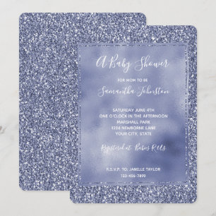 Invitation Parties scintillant de glam Lilac Glitz violet