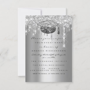 Invitation Parties scintillant de la fête d'études supérieure