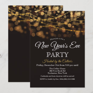 Invitation Parties scintillant de la Saint Sylvestre