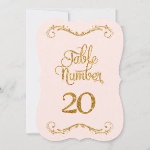Invitation Parties scintillant de script fantaisie Numéro de 