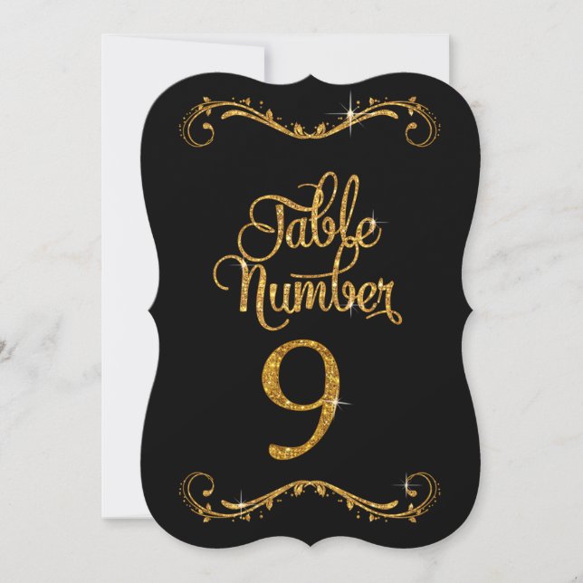 Invitation Parties scintillant de script fantaisie Tableau Nu (Devant)