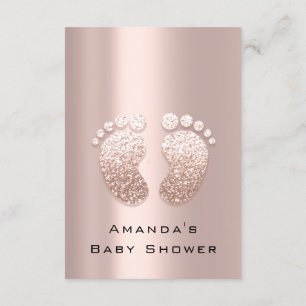 Invitation Parties scintillant d'étincelle Baby shower Pieds 
