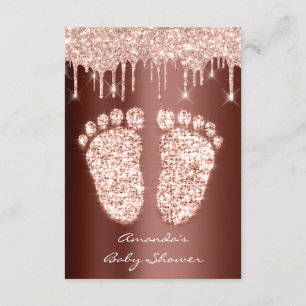 Invitation Parties scintillant d'étincelle Rose Baby shower B
