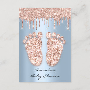 Invitation Parties scintillant d'étincelle Rose Baby shower b