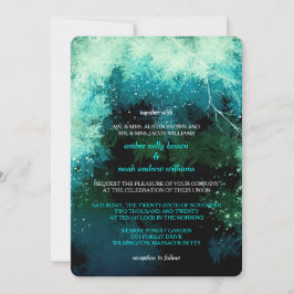 Invitation Parties scintillant d'hiver Mystic Forest Mariage