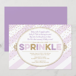 Invitation parties scintillant d'invitation de la petite fill