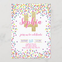 Parties scintillant d'or Confetti couleur 4e anniv