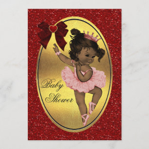 Invitation Parties scintillant d'or de la princesse d'ethnie