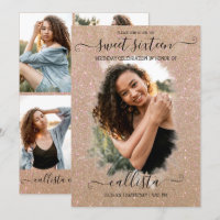 Parties scintillant d'or Halo photo Collage Sweet