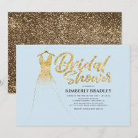Parties scintillant d'or Mariage Gown Dusty Fête d