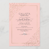 Parties scintillant d'or rose Confetti Corners Swe