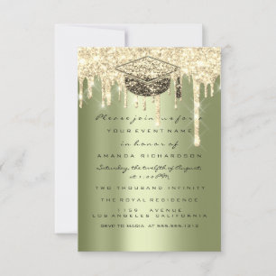 Invitation Parties scintillant Effet Drivers Graduate Party M