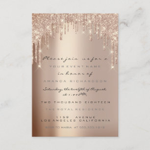 Invitation Parties scintillant étincelle Rose Lux Bridal Swee
