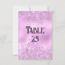 Parties scintillant Faux Lilac et Mariage Foil Num