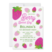 Parties scintillant Fraise Berry Jour spécial 1er 