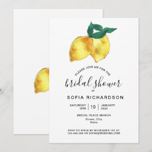Invitation Parties scintillant Gold Citrus Citrus Verdure été
