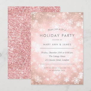 Invitation Parties scintillant Gold Rose en cuivre 