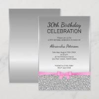 Parties scintillant grise 30e anniversaire
