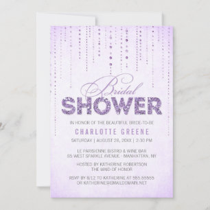 Invitation Parties scintillant Lavender Look Bridal Show Invi