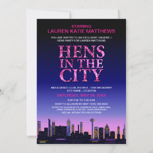 Invitation Parties scintillant Look Hens' / Lingerie Movie Po