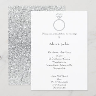 Invitation Parties scintillant Mariage Luxe Diamond Ring