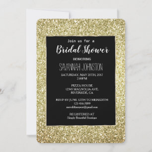 Invitation Parties scintillant or