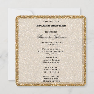 Invitation Parties scintillant or