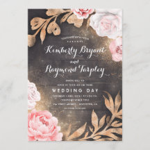 Parties scintillant or | Rustic Country Floral Mar