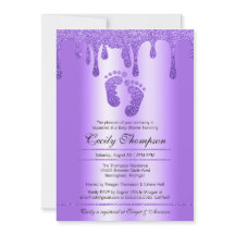 Parties scintillant pourpre Drift Luxury Baby Feet