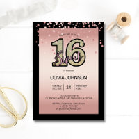 Parties scintillant rose Rose moderne Sweet sixtee