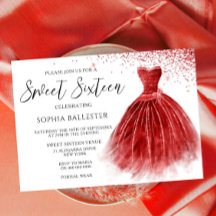 Parties scintillant rouge étonnante robe de robe d