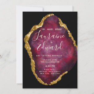 Invitation parties scintillant ruby gemstone