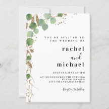 Parties scintillant simple et élégante d'eucalyptu