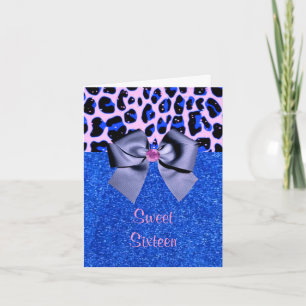 Invitation Parties scintillant Sweet sixteen