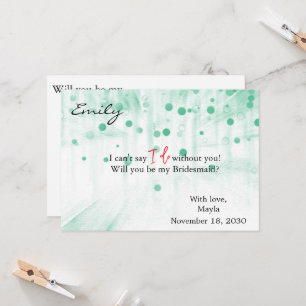 Invitation Parties scintillant verte - Offre minimale de prés