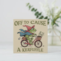 Partir pour causer une pagaille Grenouille Sarcast