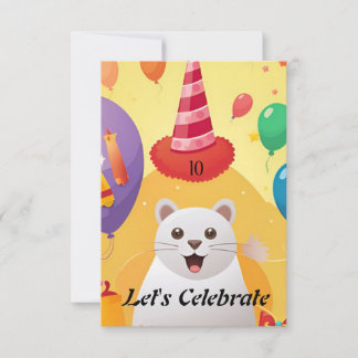 Invitation "Party Palooza : anniversaire