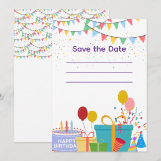 Invitation Party Props Colorful