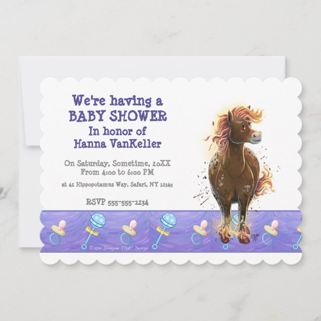 Invitation Party Time Fire Horse (Devant)