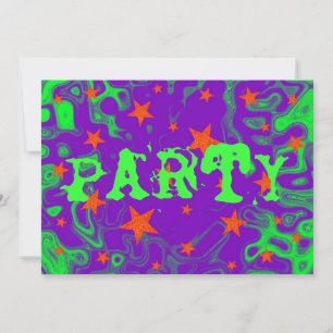 Invitation 'Party' violette à l'épeautre