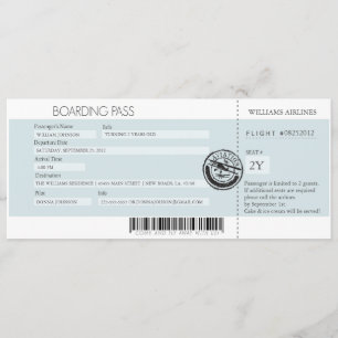 Invitation Pass d'embarquement (Prix du meilleur jour)
