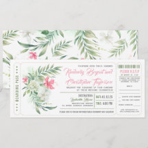 Passe d'embarquement | Floral Beach | Billet Maria