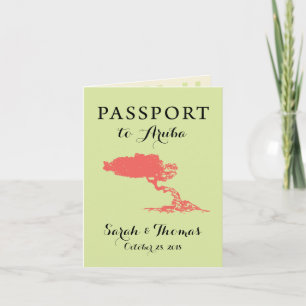 Invitation Passeport Aruba Réservez la date