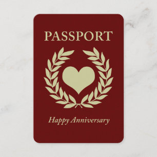 Invitation passeport de l'anniversaire heureux