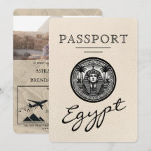 Passeport Égypte Mariage en ivoire