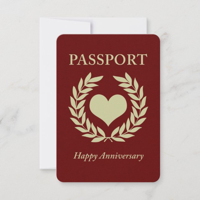 Invitation passeport joyeux anniversaire (Devant)