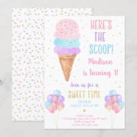 Pastel à la crème glacée Voici l'anniversaire de l