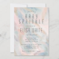 Pastel Abstrait Élégant Chic CUSTOM BABY SPRINKLE